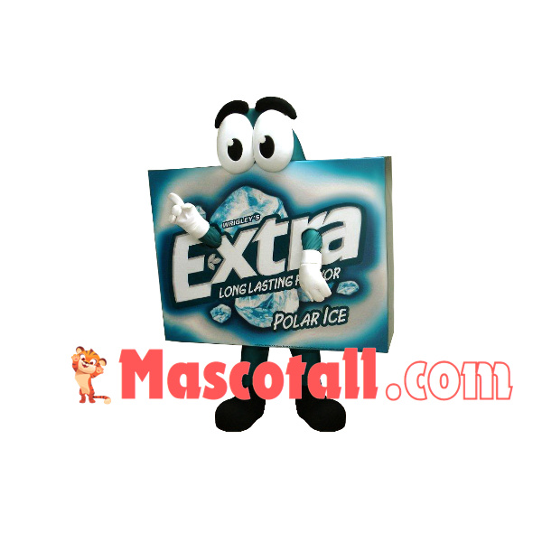 Mint Flavored Sugar-free Chewing Gum Mascot Costume