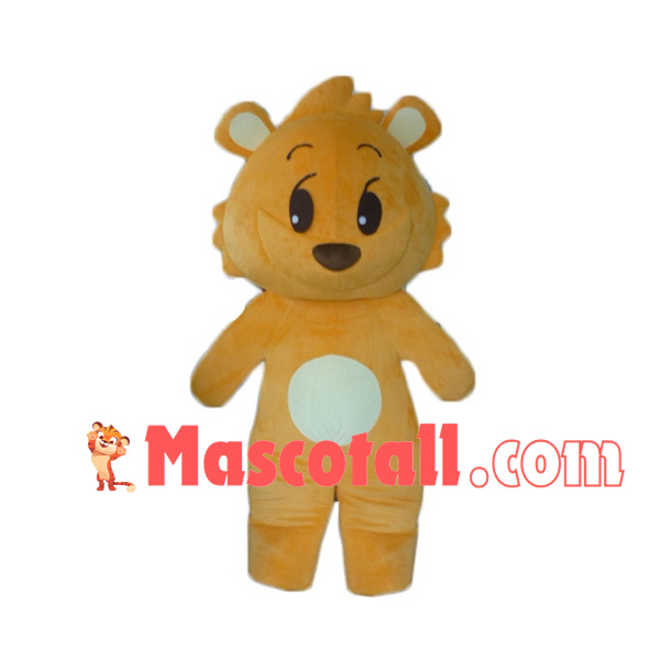 Navie Yellow Little Lion Mascot Costume