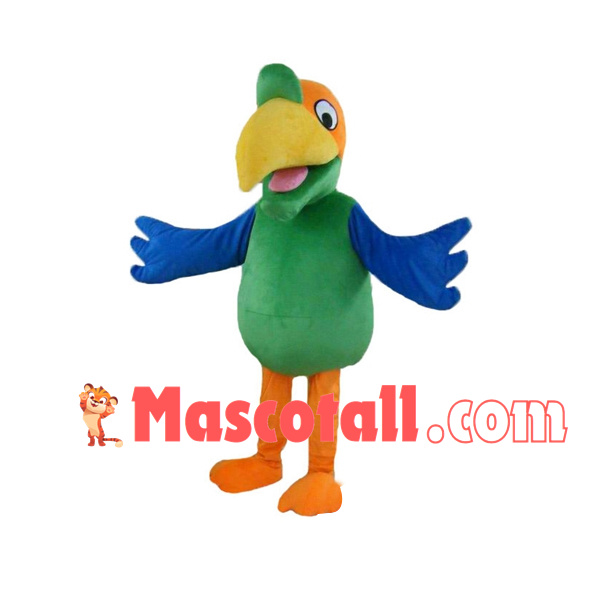 Noisy Little Green Parrot Mascot Costume for Adult