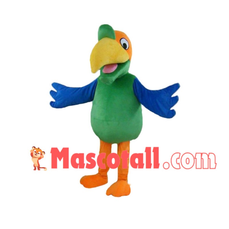 Noisy Little Green Parrot Mascot Costume for Adult