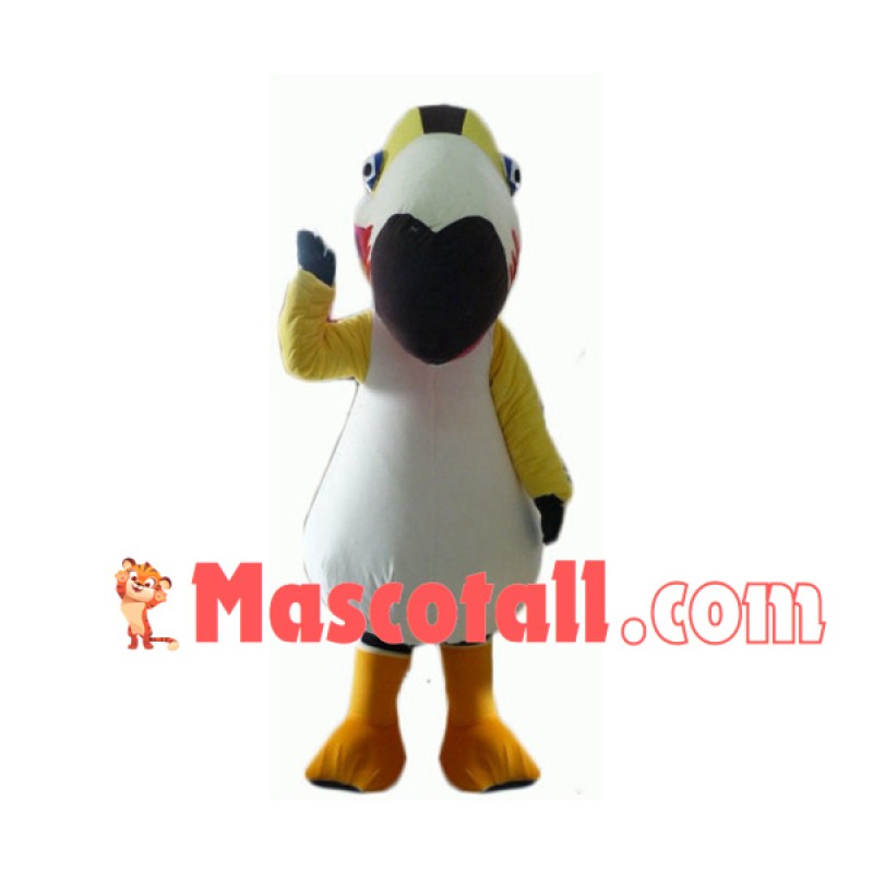 The Large Yellow & White Toucan Mascot Costume