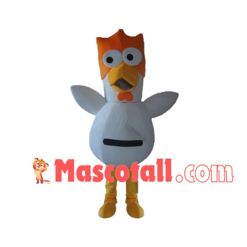 Lightweight Orange Head Chicken Mascot Costume