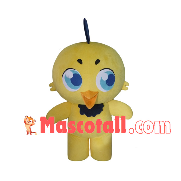 Shiny Big Eyes Chicken Cartoon Mascot Costume