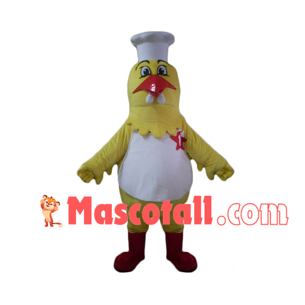 Motivated Chef Chicken Mascot Costume