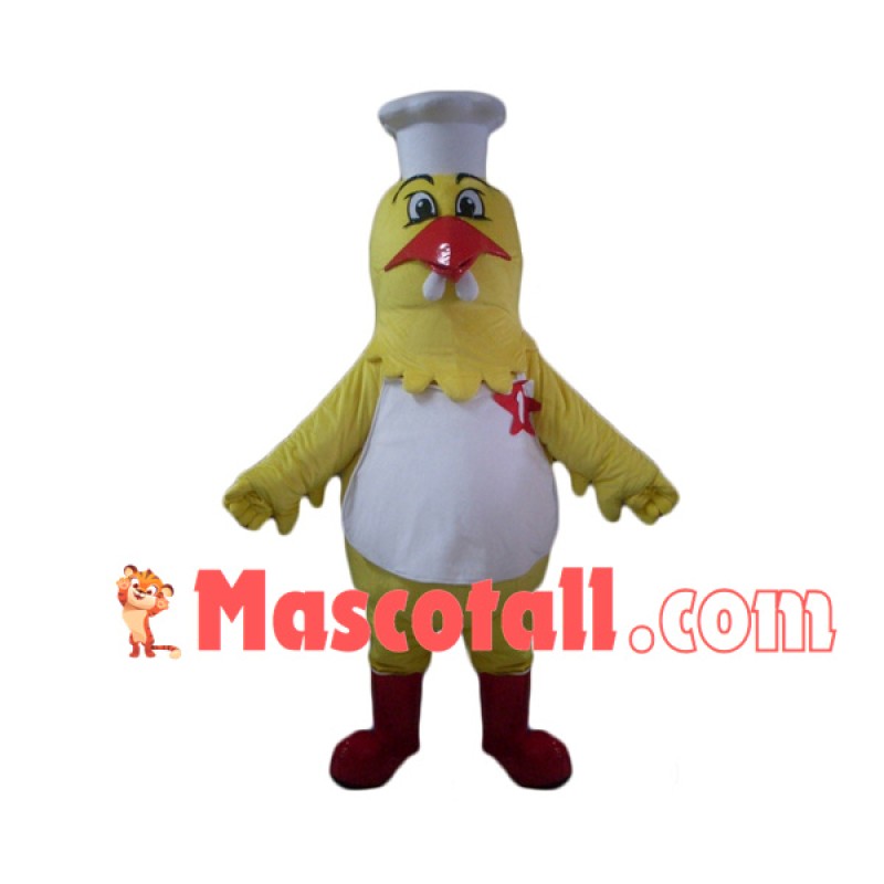 Motivated Chef Chicken Mascot Costume