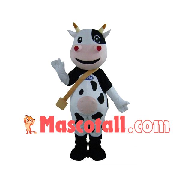 Healthy Growing Cow Mascot Costume