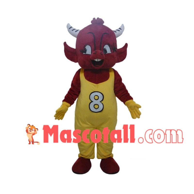 The Navie Red Calf Mascot Costume