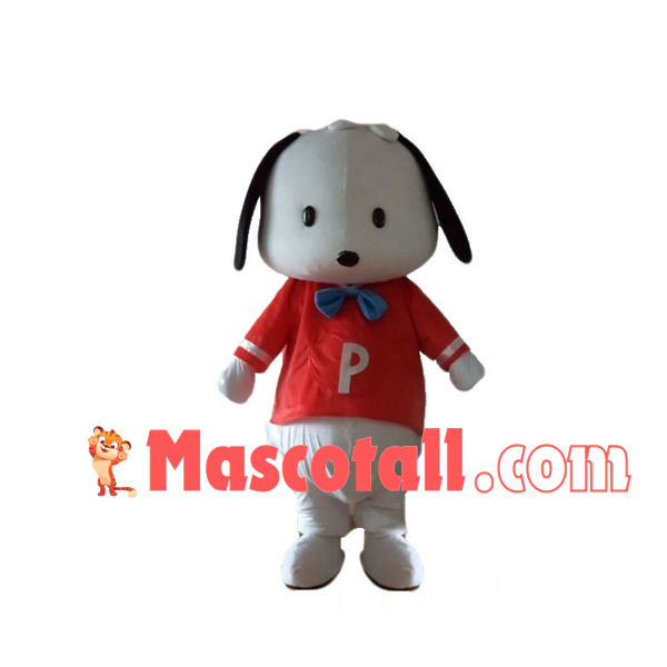 Dressed Up White Pet Puppy Mascot Costume