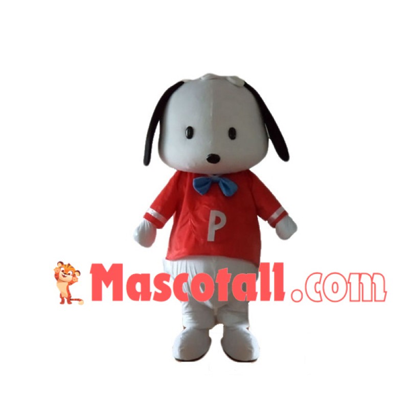 Dressed Up White Pet Puppy Mascot Costume