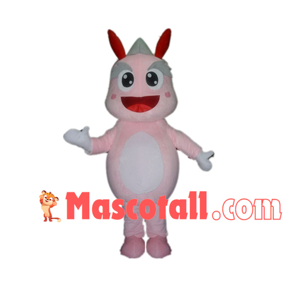 Lively Dragon With White Eyebrows Mascot Costume