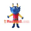 Adult Blue Dragon With Belt Mascot Costume