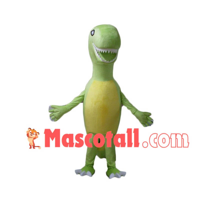 Baby Dinosaur Showing Sharp Teeth Mascot Costume