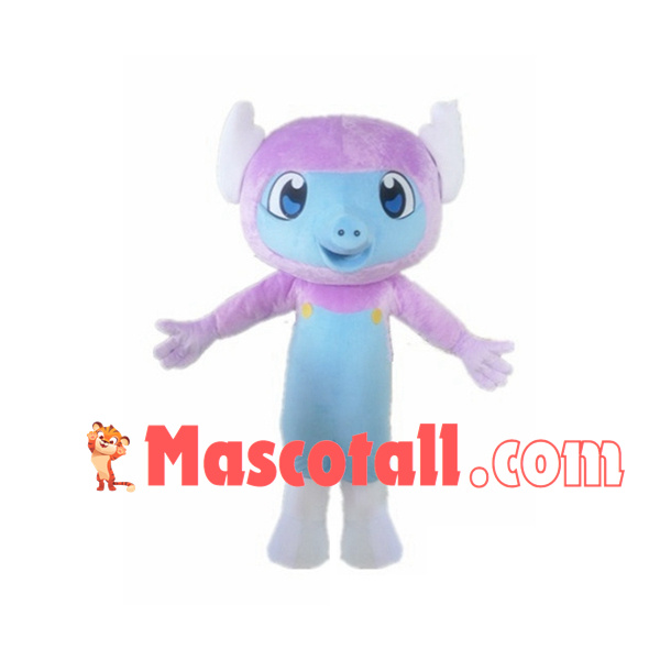 Baby Elephant With Short Nose Mascot Costume