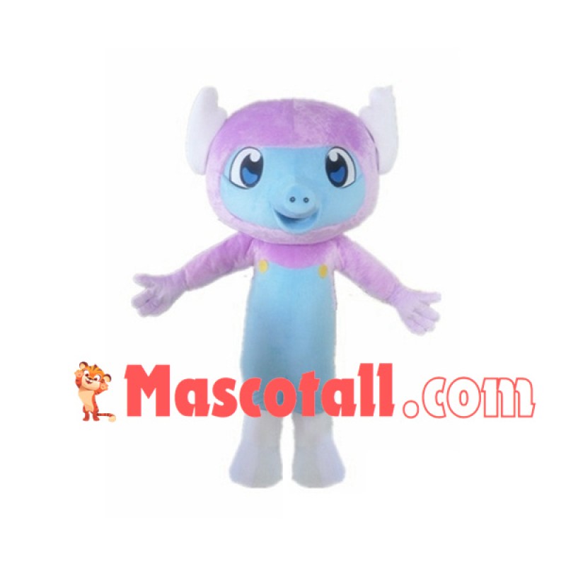 Baby Elephant With Short Nose Mascot Costume