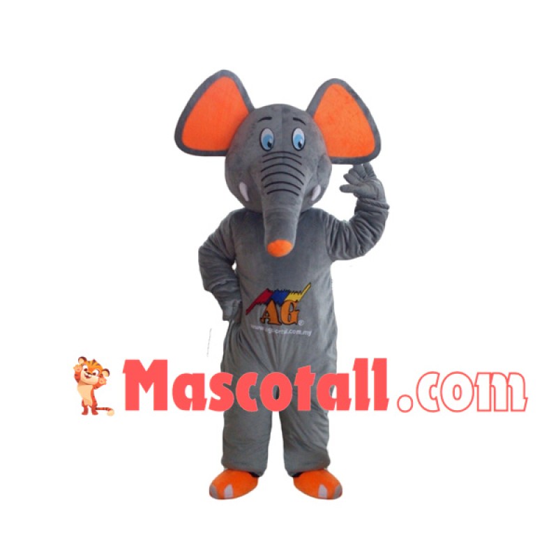 Cartoon Elephant of Wild Base Mascot Costume