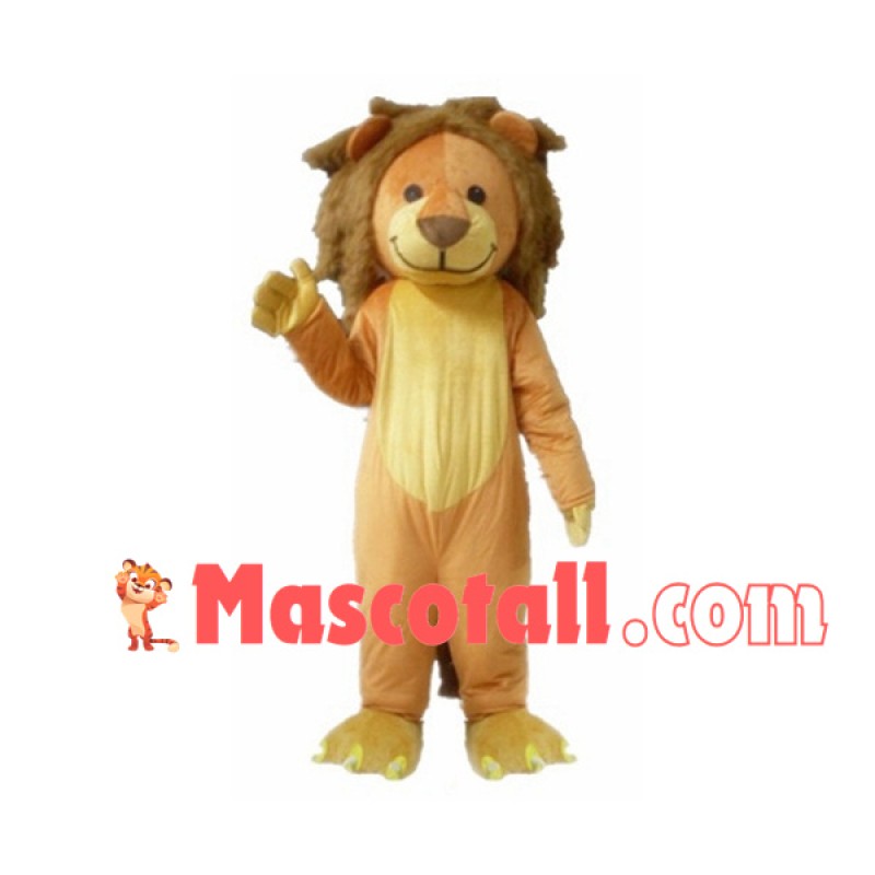 Friendly Little Lion Mascot Handmade Costume