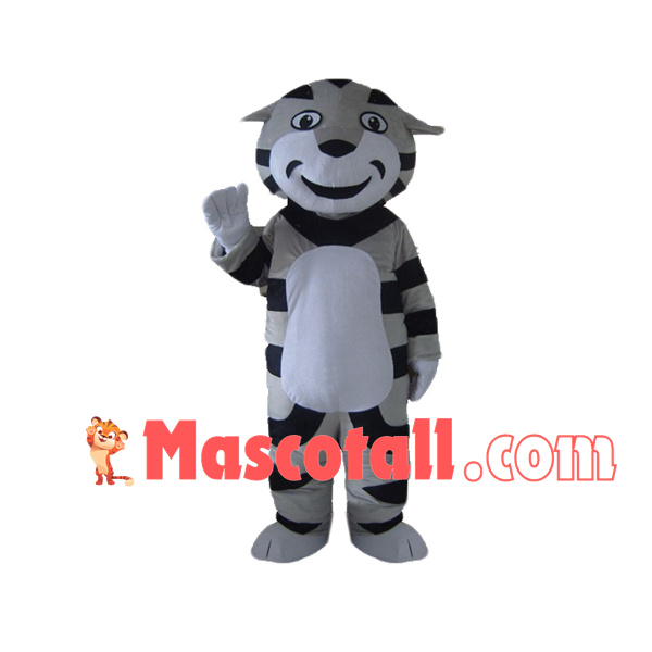 Festive The Gray Little Tiger Mascot Costume