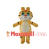 Soft Lightweight Green Eyed Tiger Mascot Costume