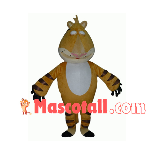 The Restless Tiger Rolling Eyes Mascot Costume