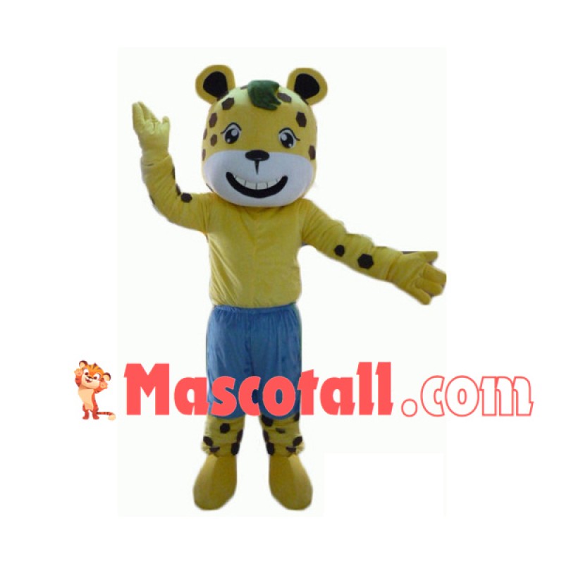 Baby Tiger In The Blue Shorts Mascot Costume
