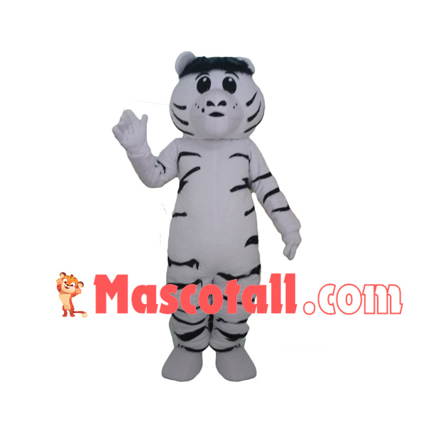 Quiet The Little White Tiger Mascot Costume