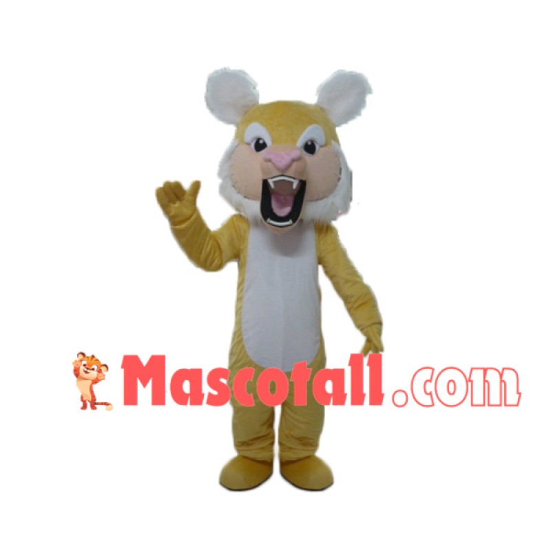 Adult Ferocious Tiger Mascot Soft Costume