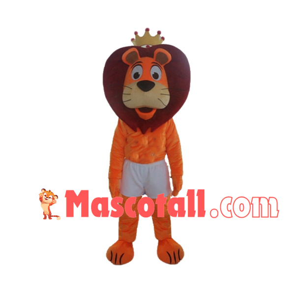 The Lion King In White Shorts Mascot Costume
