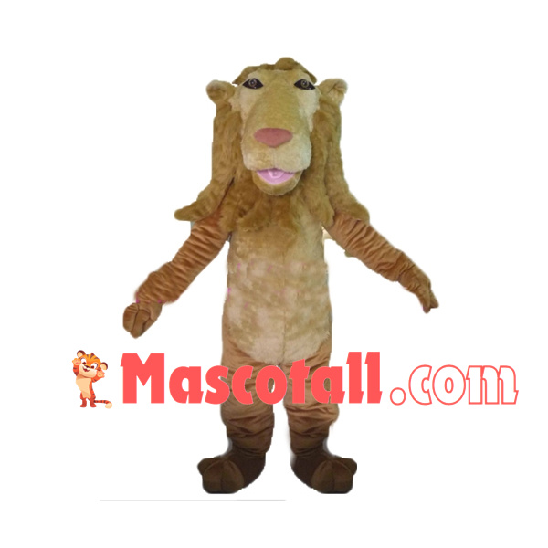Wild Lion With Long Face Mascot Costume