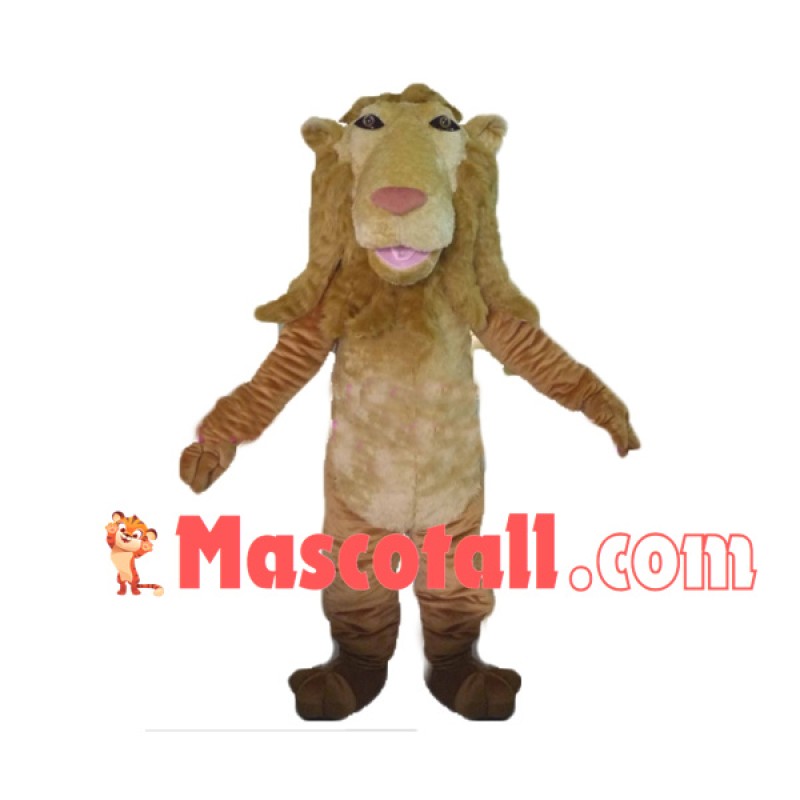 Wild Lion With Long Face Mascot Costume