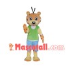 Cartoon Cute Leopard With Casual Suit Mascot Costume