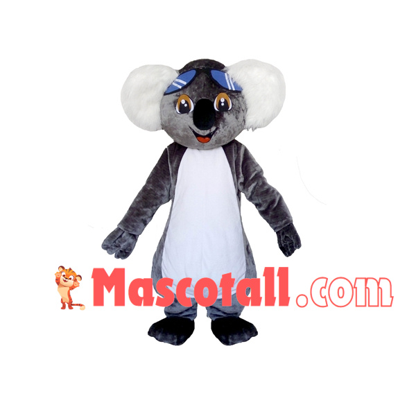 Koala With Blue Glasses Mascot Costume
