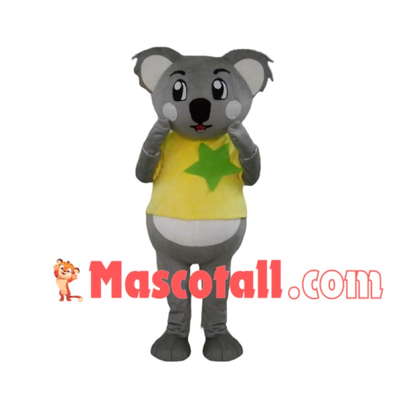 Koala Kid With Star Sticker Mascot Costume