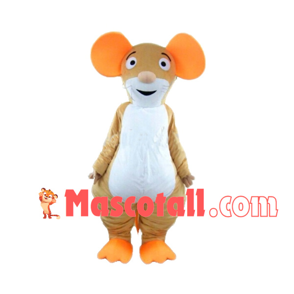 Huge Mouse With Orange Ears Mascot Costume