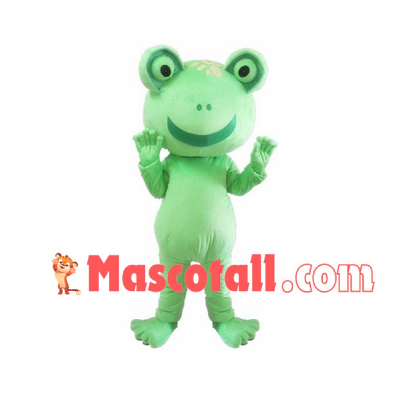 Adult Lovely Smiling Frog Mascot Costume