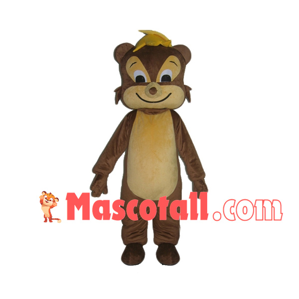 Square-faced Glad Squirrel Mascot Costume