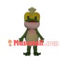 Chef Frog Wearing Apron Mascot Costume