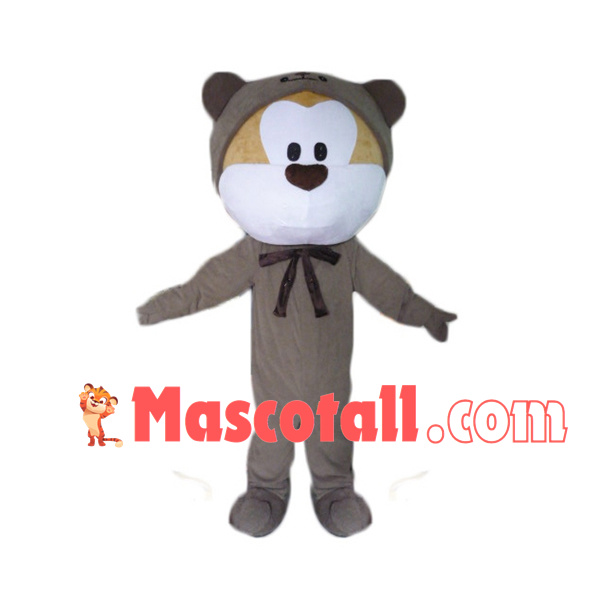 Cute Dog With Bear Suit Mascot Costume