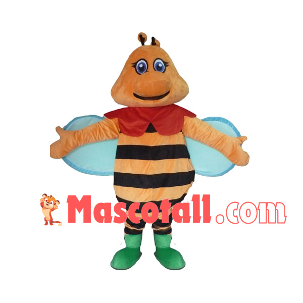 The Beautiful Fat Head Bee Mascot Costume