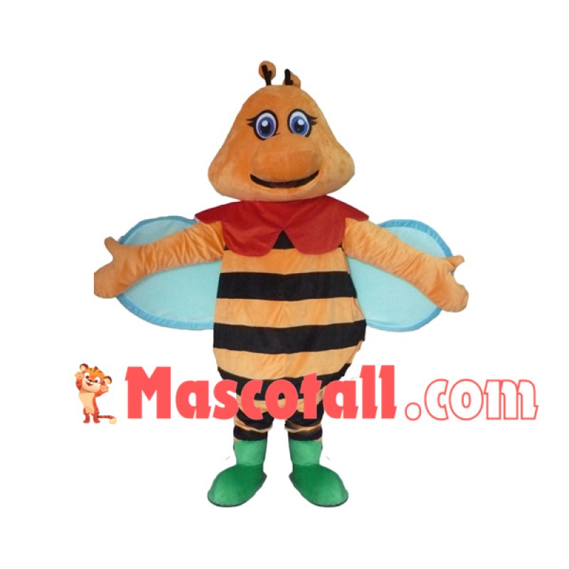 The Beautiful Fat Head Bee Mascot Costume