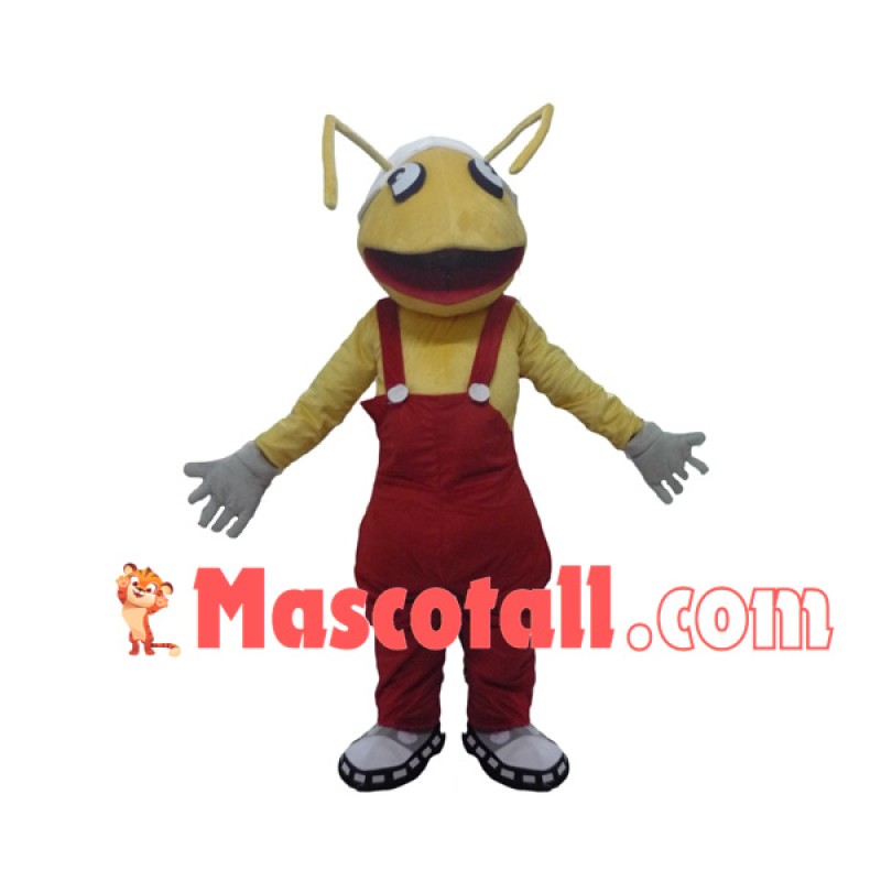 The Huge Bright Yellow Ant Mascot Costume