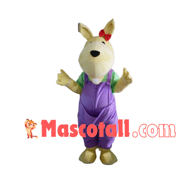 Soft Bunny In The Pocket Pants Mascot Costume