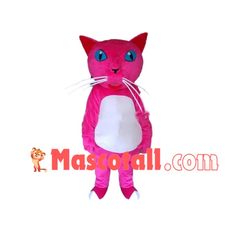 Long-bearded Rose Pink Leopard Mascot Costume