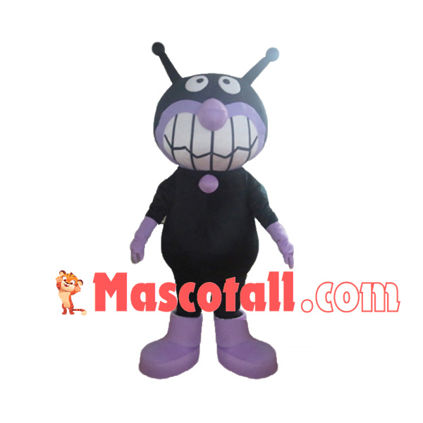 Black Big Mouth Alien Monster Mascot Costume