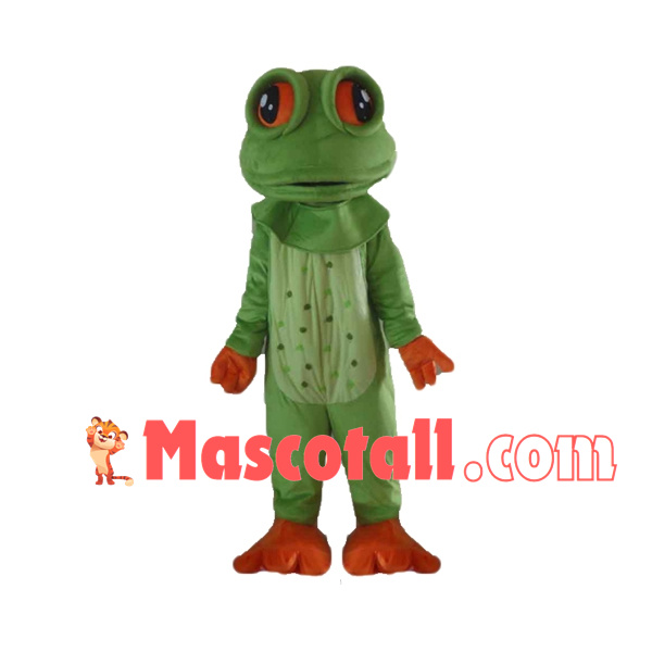 Standing Version Drowsy Frog Mascot Costume