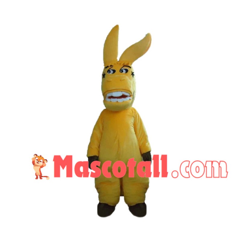 Disdainful Yellow Star Horse Mascot Costume