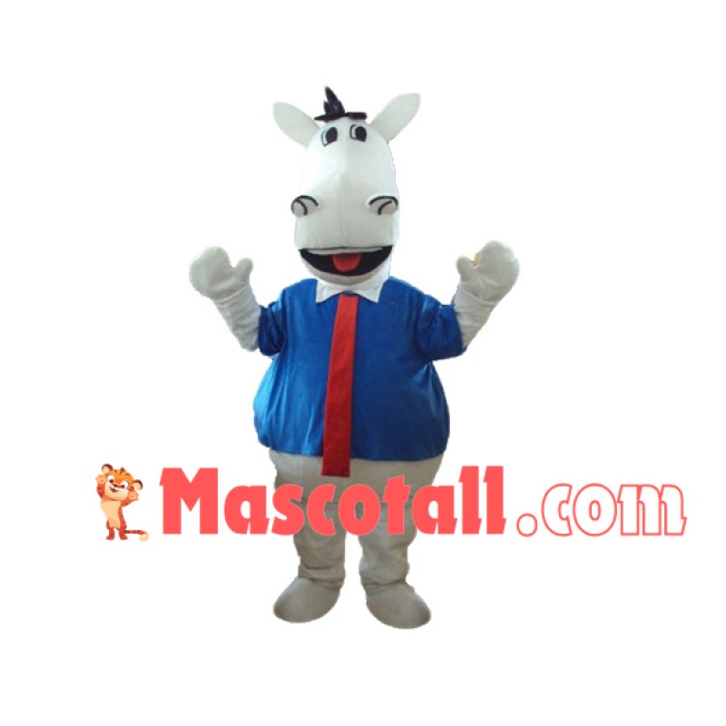 White Horse Principal of High School Mascot Costume
