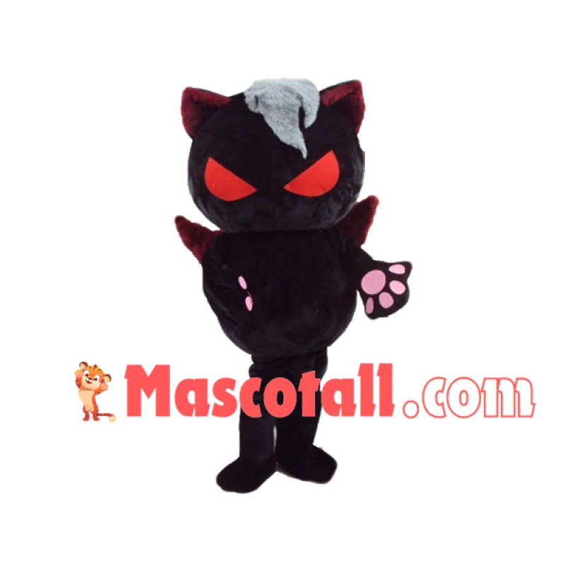 Evil Cartoon Black Cat Mascot Costume