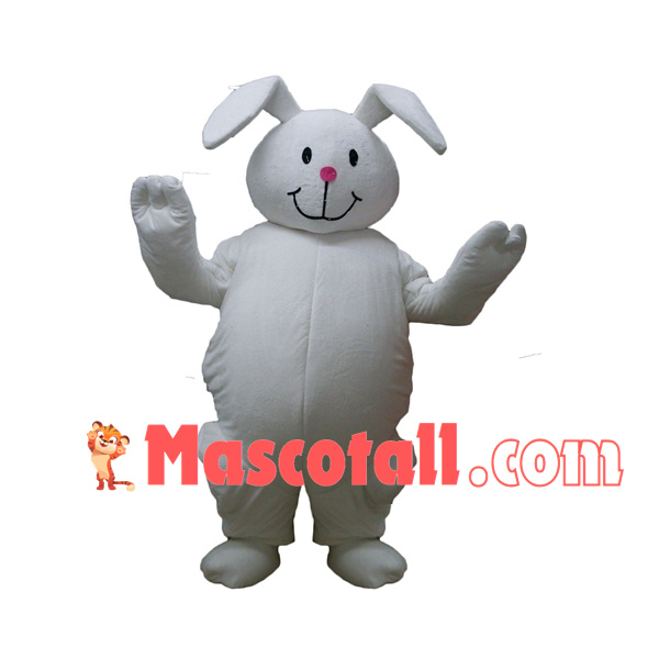 Rabbit With Inflated Body Mascot Costume