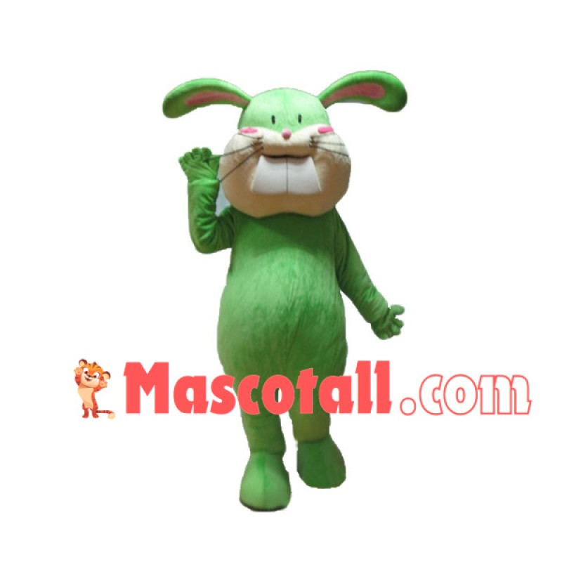 Fat Rabbit With Huge Front Teeth Mascot Costume