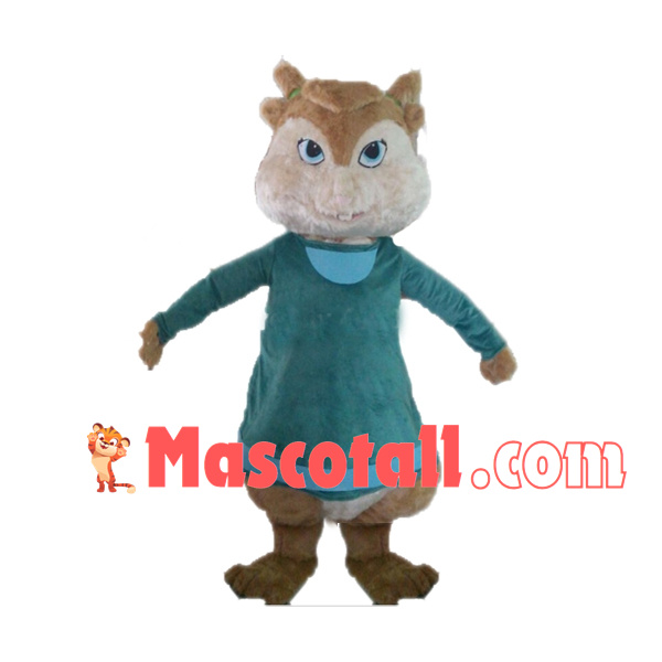 Energetic Little Chipmunk Mascot Costume